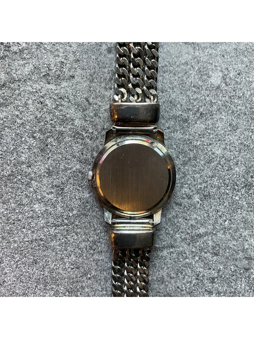 Vintage Sheffield Womens Watch 31mm Silver Plated Case & Band White Dial A21